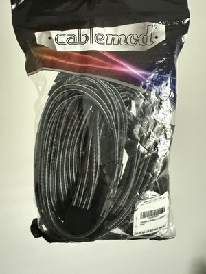 CableMod Pro ModMesh Sleeved 12VHPWR StealthSense Cable Extension Kit (Carbon)