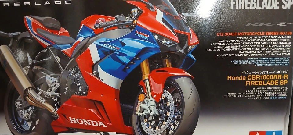 TAMIYA 1/12 LOT NEUF DE 2 MODELES HONDA ET YAMAHA +DETAILS/UP/SERIES - Photo 2/4