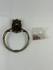 Vintage Amerock Carriage House Hand Towel Ring 9056-5 Gold Brass NOS w/Screws