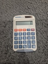 Image of Aurora HC133 Handheld Calculator with Dual Powered Features