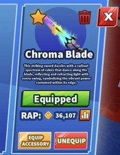 Roblox Blade Ball Chroma Blade With Finisher and Explosion