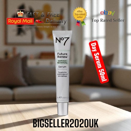 No7 Future Renew Damage Reversal Day / Night Cream Eye & Serum 25ml & Serum 50ml - Picture 5 of 19