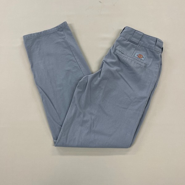 Dickies Regular Tapered Fit Pants Blue Casual Chino Trousers Womens 6 W26 L30