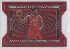 2020-21 Panini Obsidian Pitch Black Electric Etch Red Flood Joel Embiid #3 0g90