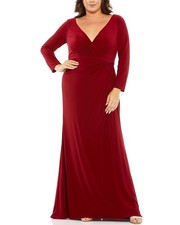 Mac Duggal Fabulouss Plus Column Gown Women's