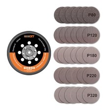 6 Inch Hook Loop Da Sander Backing Plate Pad Medium Grit 30 Sandpaper 6 Inch Hook Loop Da Sander Backing Plate Pad Medium Grit 30 Sandpaper