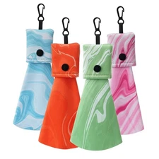 Colorful Glasses Cleaning Cloth Microfiber Wipes Portable Keychain Eyeglasses...