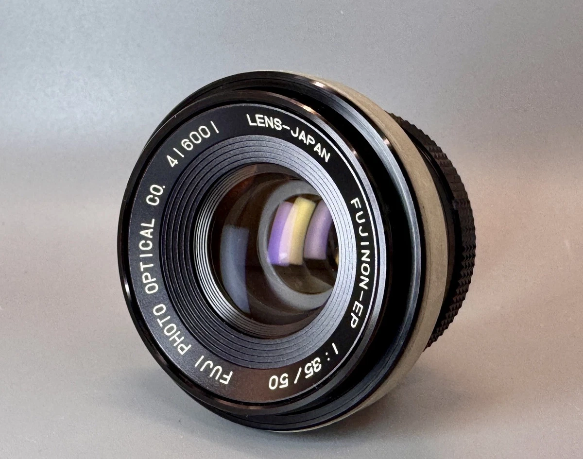 FUJINON-E 1:3.5 f=5.0cm レンズ The Fujinon GF 50mm f/3.5 R is Fujifilm's most compact pancake