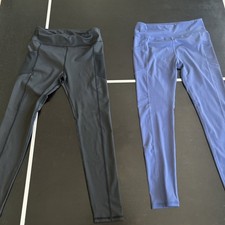 2 Pack Leggings with Pockets for Women, High Waisted Soft Leggings for Yoga Gym