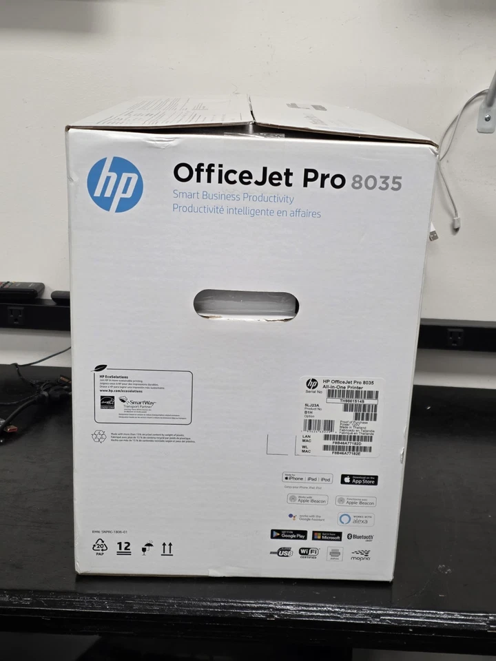 New HP OfficeJet Pro 8035 All-in-One Wireless Printer works with Alexa - Basalt - Image 3 of 4