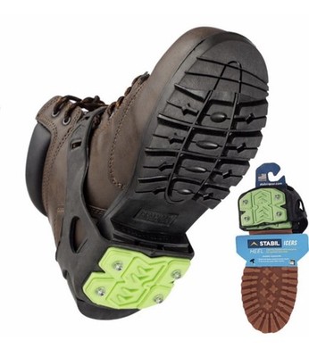 Stabilicers Heavy Duty Heel Snow Ice Traction Boot Safety Cleats Adult One Size