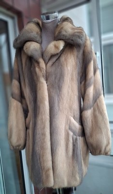 Genuine NERZ MINK НОРКА fur coat /458/.