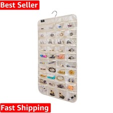 Hanging Jewelry Organizer,Accessories Organizer,80 Pocket Organizer for Holdi...