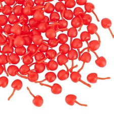 100pcs Miniature Simulation Cherries Artificial Cherry Decorations 3D Cherry ...