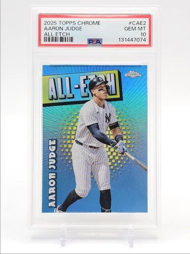 AARON JUDGE 2025 TOPPS CHROME ALL-ETCH BASEBALL YANKEES PSA 10 Q3668