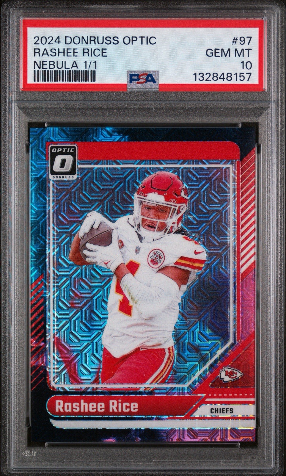 2024 Panini Donruss Optic - Rashee Rice Nebula 1/1 PSA 10 #97
