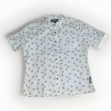 Bethesda Fallout Vault Boy Button Up Shirt Men's Large All Over Print Gaming