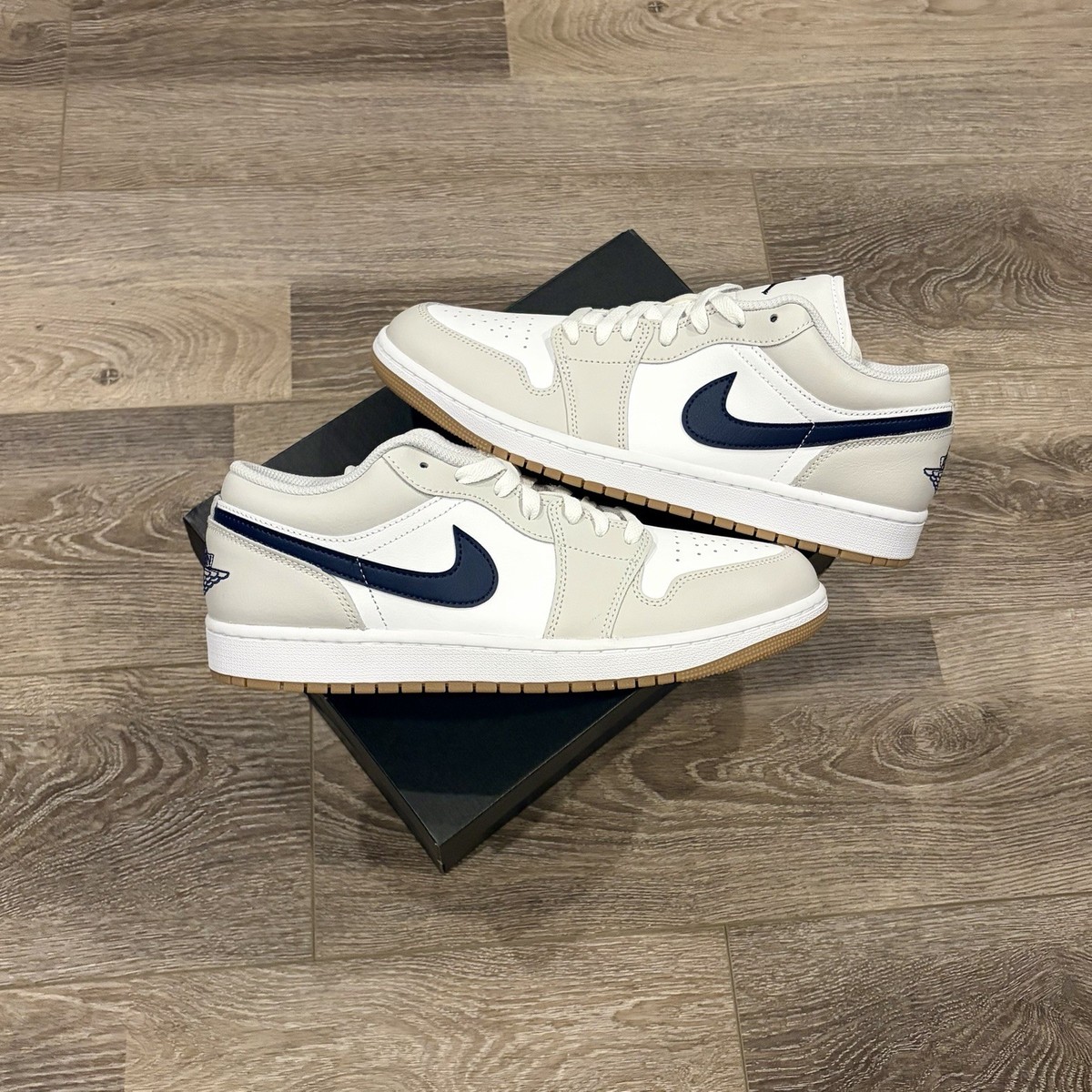 Jordan 1 Low 'Midnight Navy Neutral Grey' (553558-146) Multiple