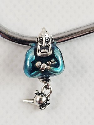 Pandora Disney Aladdin Genie & Lamp Charm Bead Dangle #792348C01