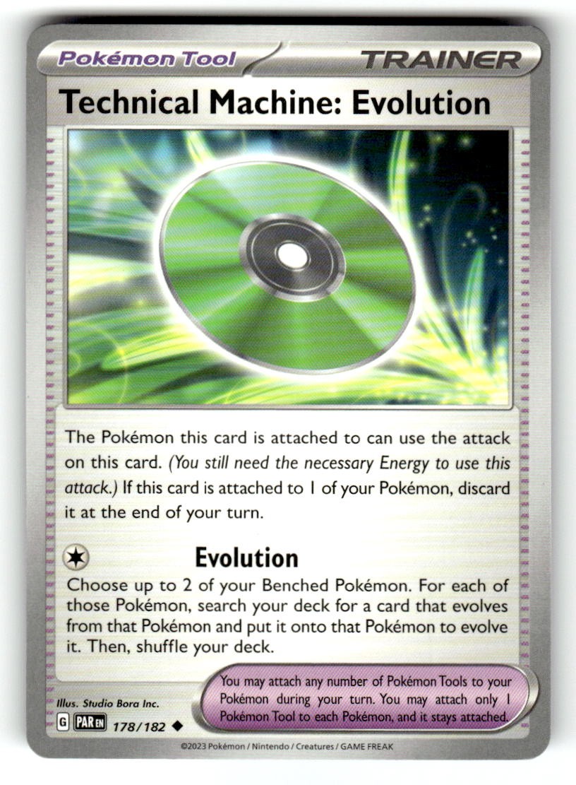 Technical Machine: Evolution Pokemon Paradox Rift 178/182 NM