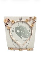 Gold Tone Metal floral Cat Ear Headband With Choker Costume