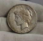 1934 S US Peace Silver Dollar $1 VF Details (Cleaned)