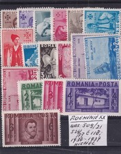 Romania 1936/37 MNH Mi. 509/21 + 524/27 Nice sets see scan
