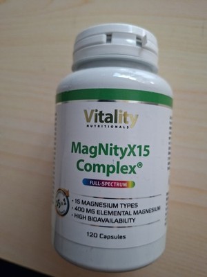 Magnesium - Magnirx15 Complex von Vitality 120 Kapseln pro Dose Full Spectrum