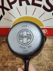 Fully Restored GRISWOLD #3 Cast Iron SKILLET 6" Medium BLOCK LOGO Seasoned Flat