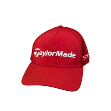 TaylorMade TP5 Stealth Tour A-Flex Fitted Cap Hat Red Size Small
