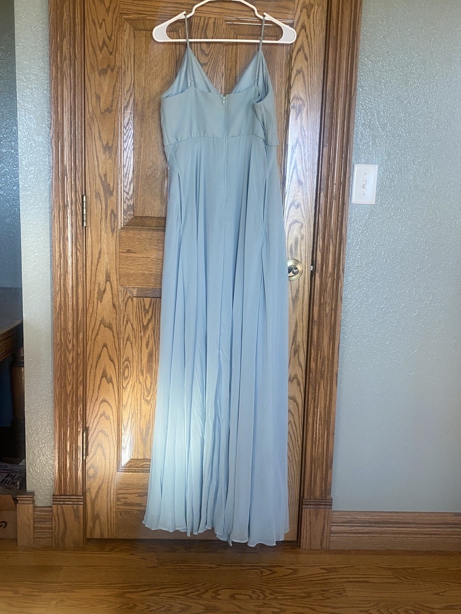 NWT Birdy Grey Kaia Dress Chiffon Sage Pockets. MSRP $125 Size Large