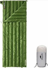 Naturehike CW295 650FP Ultralight Duck Down Sleeping Bag – Green Compact