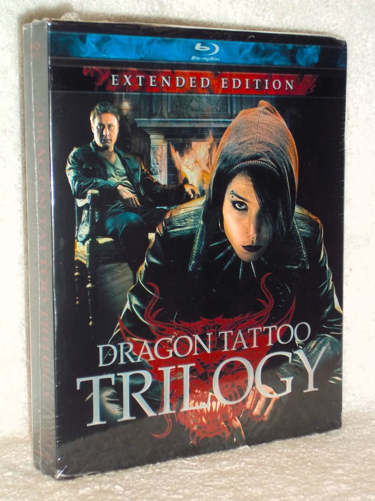 The Girl With The Dragon Tattoo Trilogy EXTENDED EDITION (Blu-ray, 2011, 4-Disc)