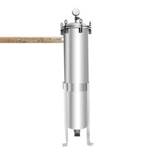 2" NPT Bag Filter Housing 150 Psi 304 Stainless Steel In/ Out 2 Bag With Mesh