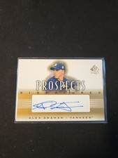 2002 SP Authentic Baseball - Prospect Signatures #P-AG Yankees - ALEX GRAMAN