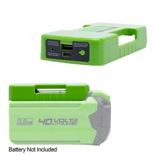 Battery Holder Belt Buckle Adapter with USB for Greenworks 40V Li-ion Battery
