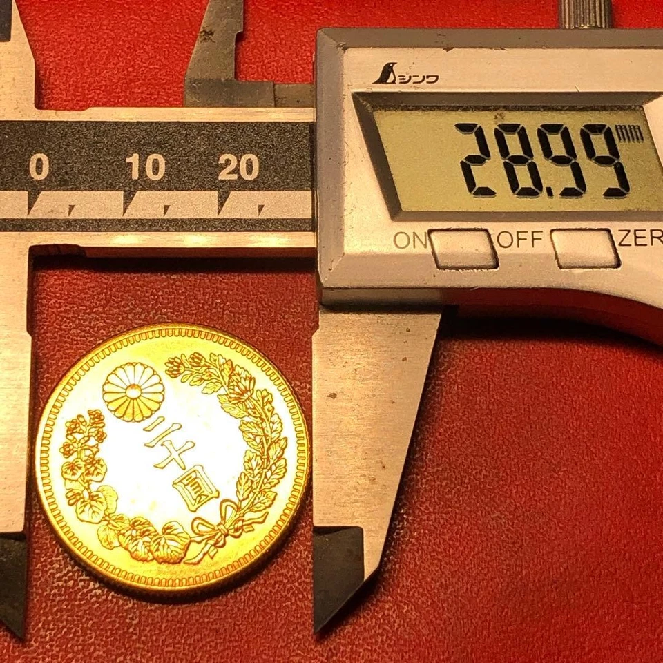 1908 Japan 20 Yen Gold Coin Meiji 41 Chrysanthemum Crest Old Japanese Coin - Image 3 of 4