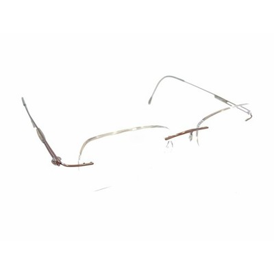 Silhouette 7534 40 6087 Titanium Brown Rimless Eyeglasses Frames 135 Austria