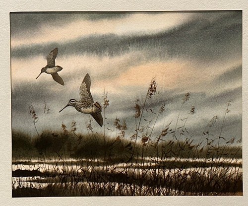 David Hagerbaumer (1921-2014) Original Watercolor Painting "Evening March" - Picture 2 of 12