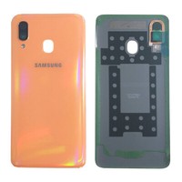 Samsung GH82-19406D Akkudeckel Deckel FüR Galaxy A40 A405F + Klebepad Orange Neu