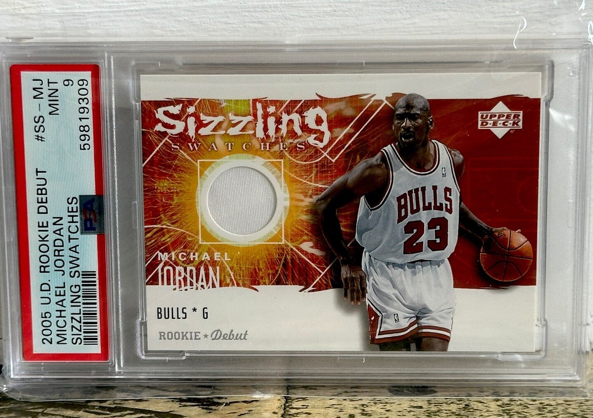 MICHAEL JORDAN ROOKIE DEBUT CARD RELIC PATCH GAME WORN Sizzling