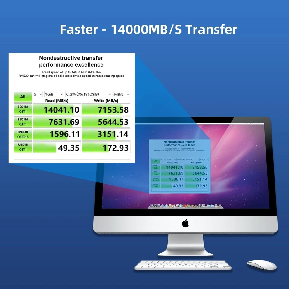 PCIe 4.0 Expansion Card for 4 NVMe M.2 SSDs with Heatsink - High Speed - Image 4 of 4