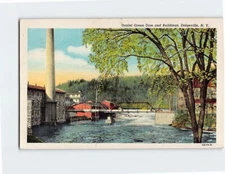 Postcard Daniel Green Dam and Buildings Dolgeville USA