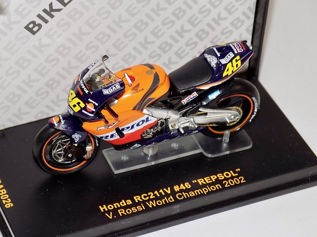 IXO HONDA RC211V ロッシ バレンシア特装車 1/24 1/24 IXO Honda RC211V Repsol #46 Valentino Rossi 2002