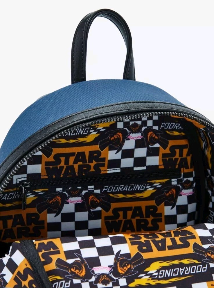 Disney Loungefly Star Wars Podracing Patches Mini Backpack 