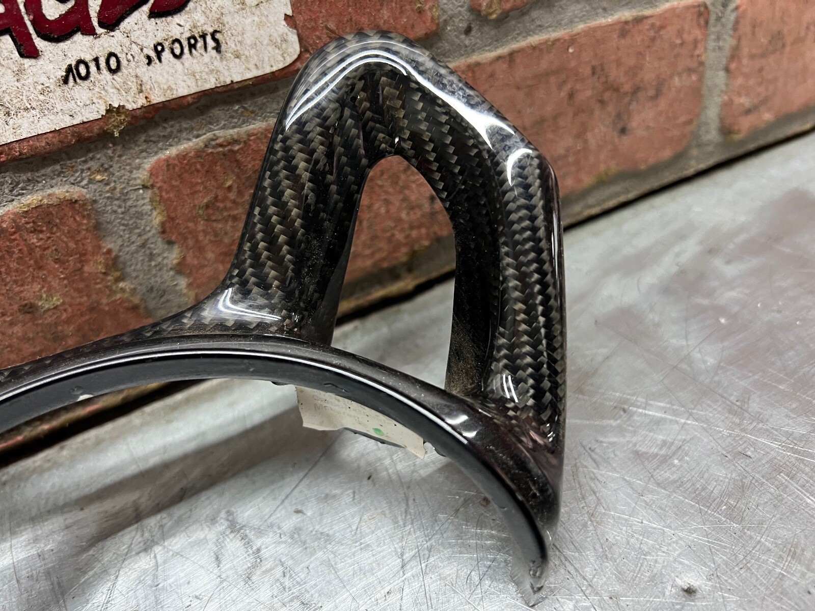 MCLAREN 650S MP4-12C CARBON FIBER STEERING WHEEL TRIM OEM 11N2228CP
