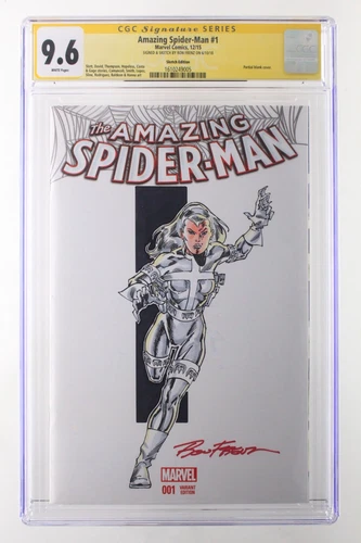 Amazing Spider-Man #1 - Marvel Comics 2015 CGC 9.6 Sketch by Ron Frenz