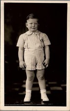 c1920 "DON BOY" DON PERRY REYNOLDS AGE 3 SHORTS REAL PHOTO RPPC POSTCARD 38-36