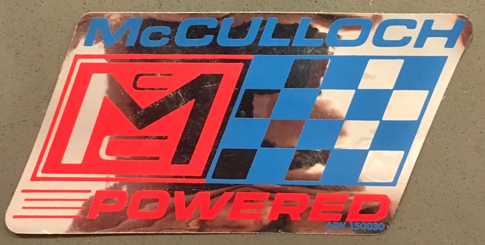 Vintage McCulloch Chainsaw Sticker/Decal. Early 1970’s. McCulloch Kart. eBay