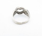 925 Sterling Silver  Vintage Open Infinity Love Heart Band Ring Sz 5.5  RG3821 — photo 4